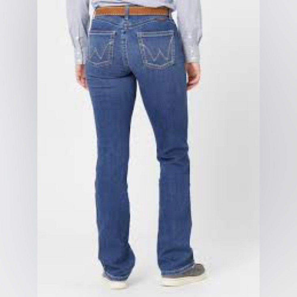 WRANGLER Q BABY Low Rise No Gap Waistband Women's Blue Jeans Denim 7/8 X 34